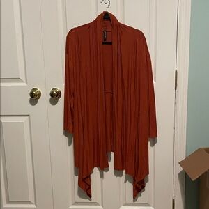 🎄Chic Rust Drape Cardigan